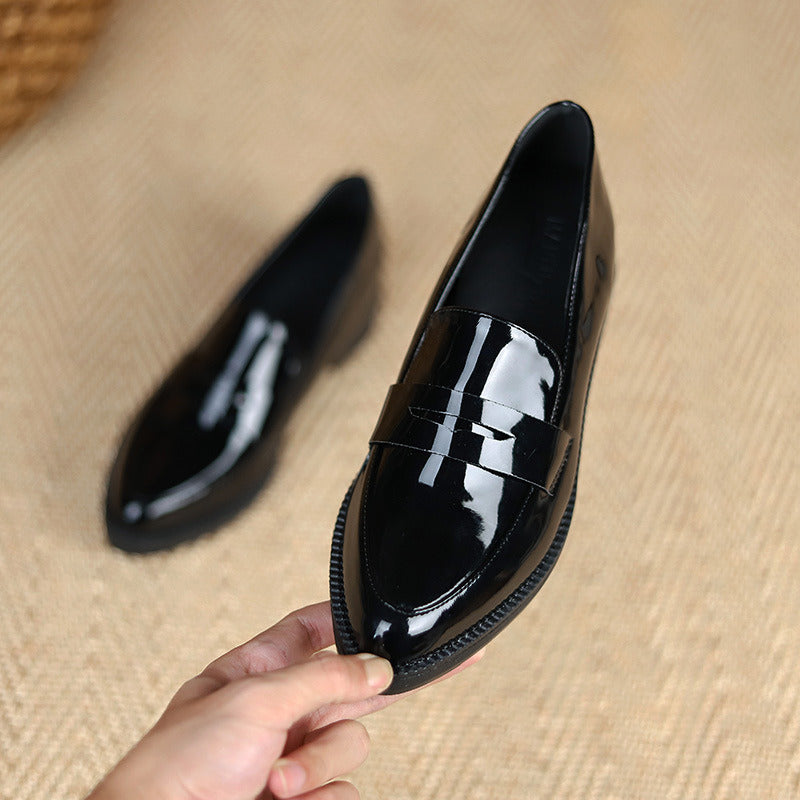 6cmインヒール エナメルポインテッドローファー 商品画像